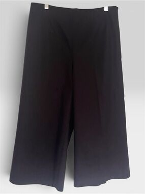 NWTs LOFT Black Wide-Leg High-Rise Palazzo Pants